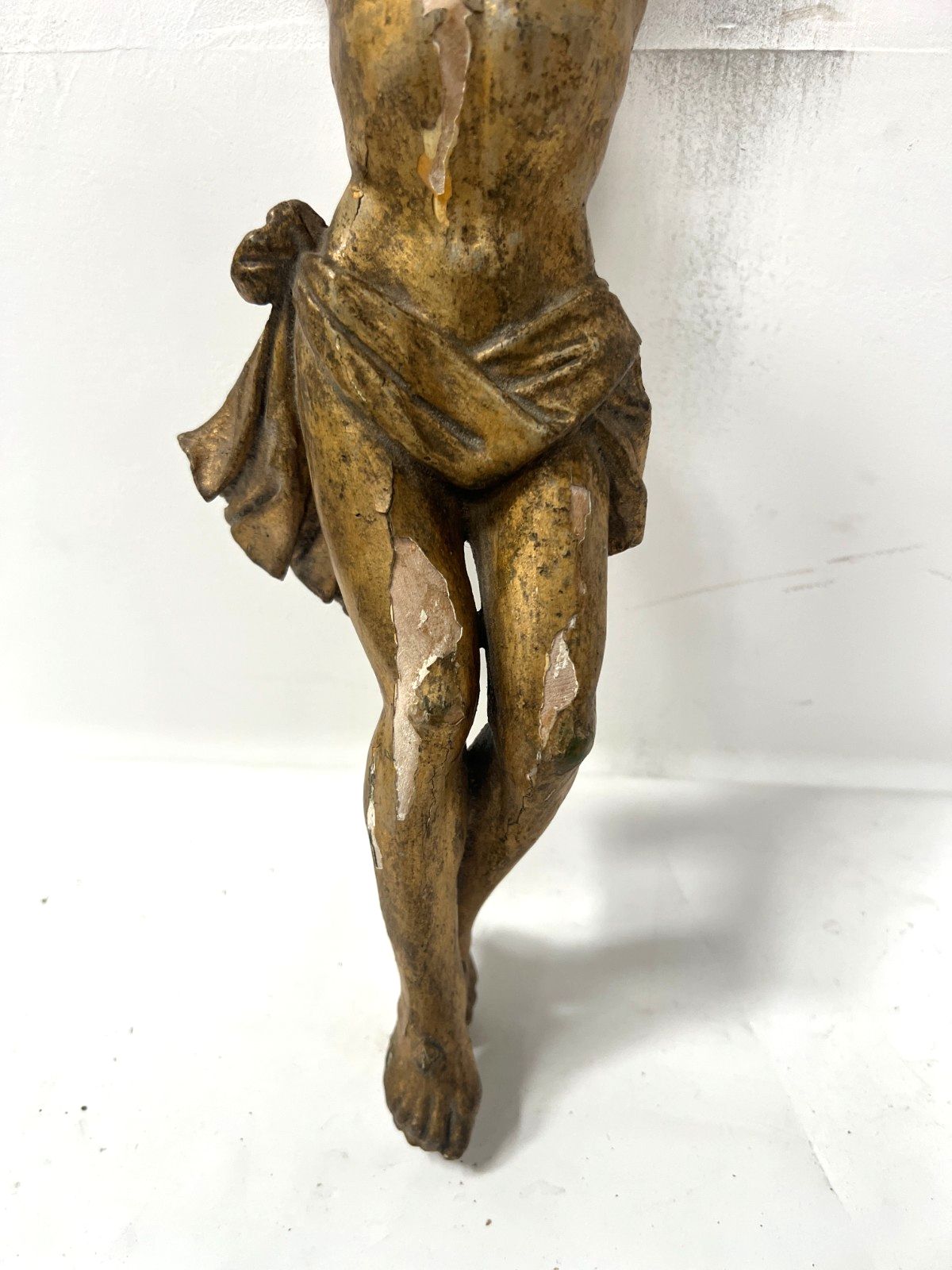 Christ Carved And Gilded Wood 19th Century photo furniture