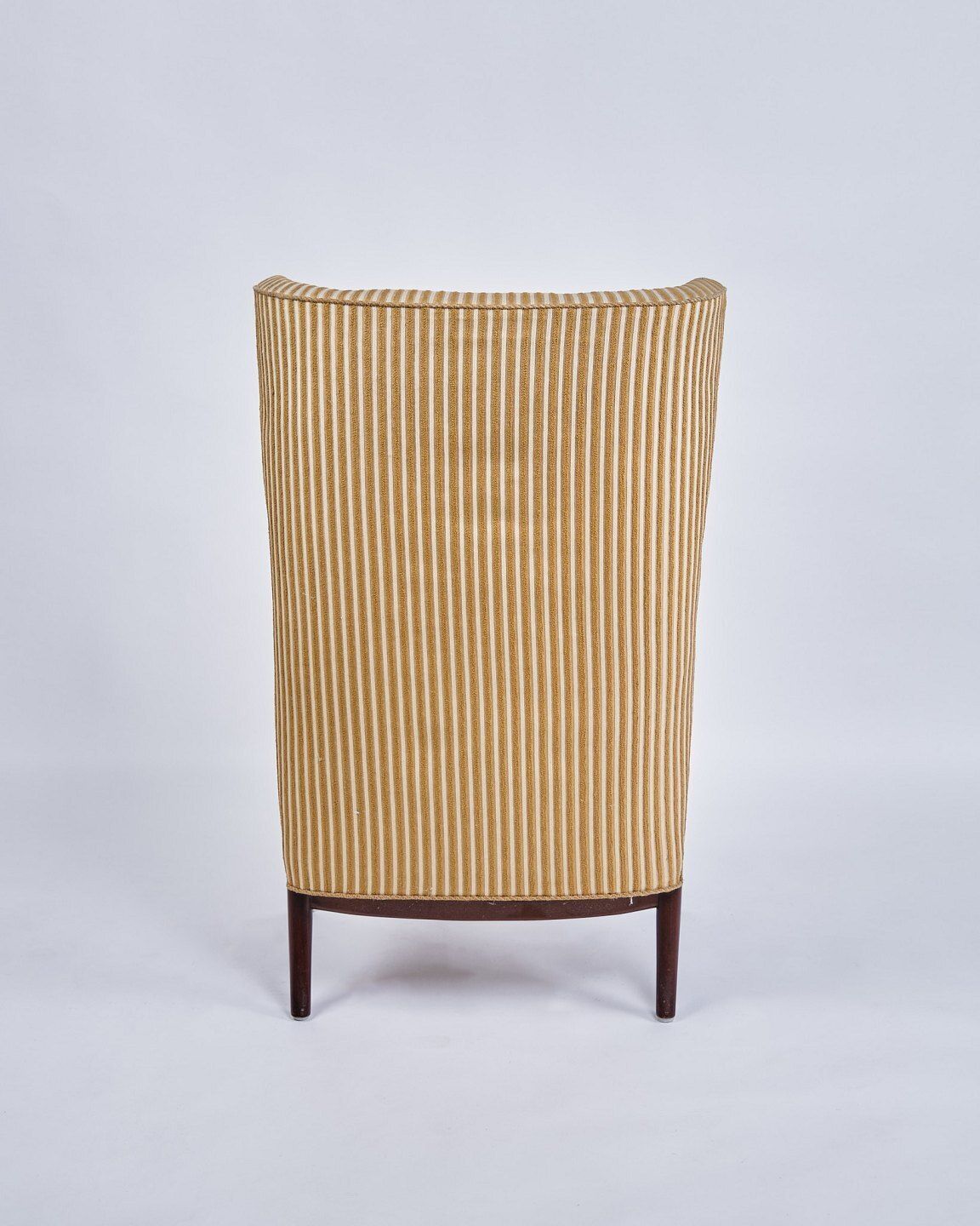 photo furniture Earflap Chair   Rosewood   Carpenter's Work   Striped Fabric   1930s