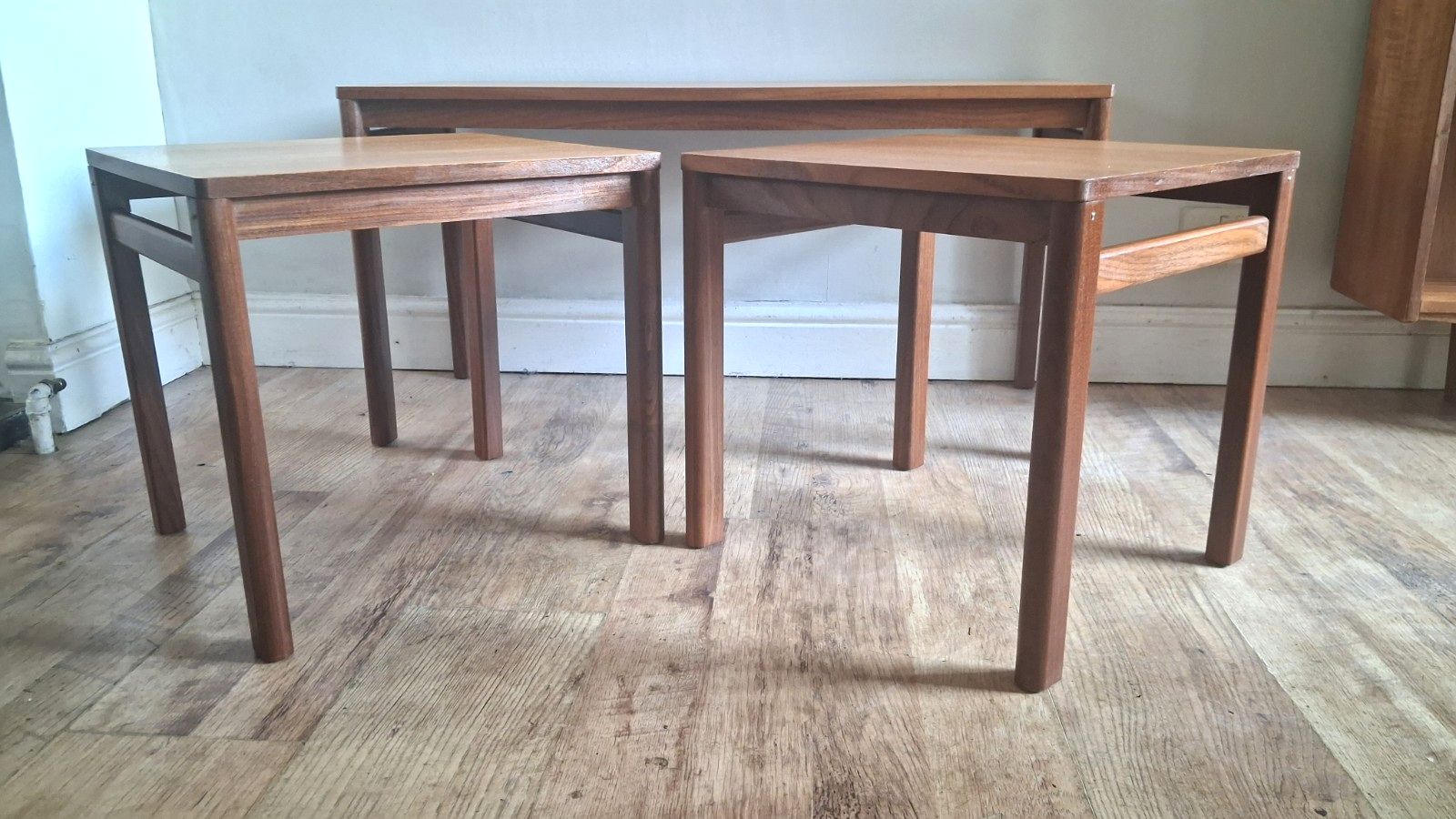 Original 1970's Danish Teak  Mid Century Nest Of Tables, Drinks/Coffee Tables photo Furniture
