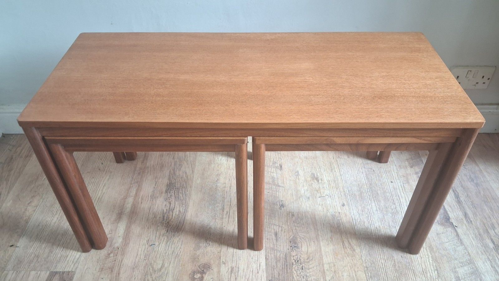 250.0 Original 1970's Danish Teak  Mid Century Nest Of Tables, Drinks/Coffee Tables photo