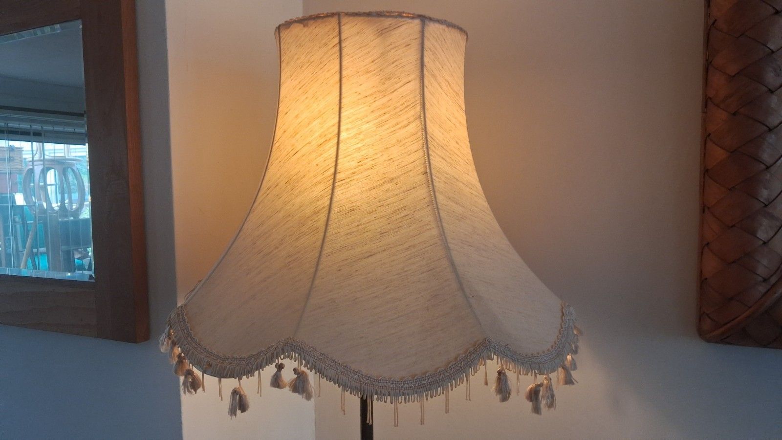 270.0 1960's French Mid Century Wrought Iron Standard /Floor Lamp photo
