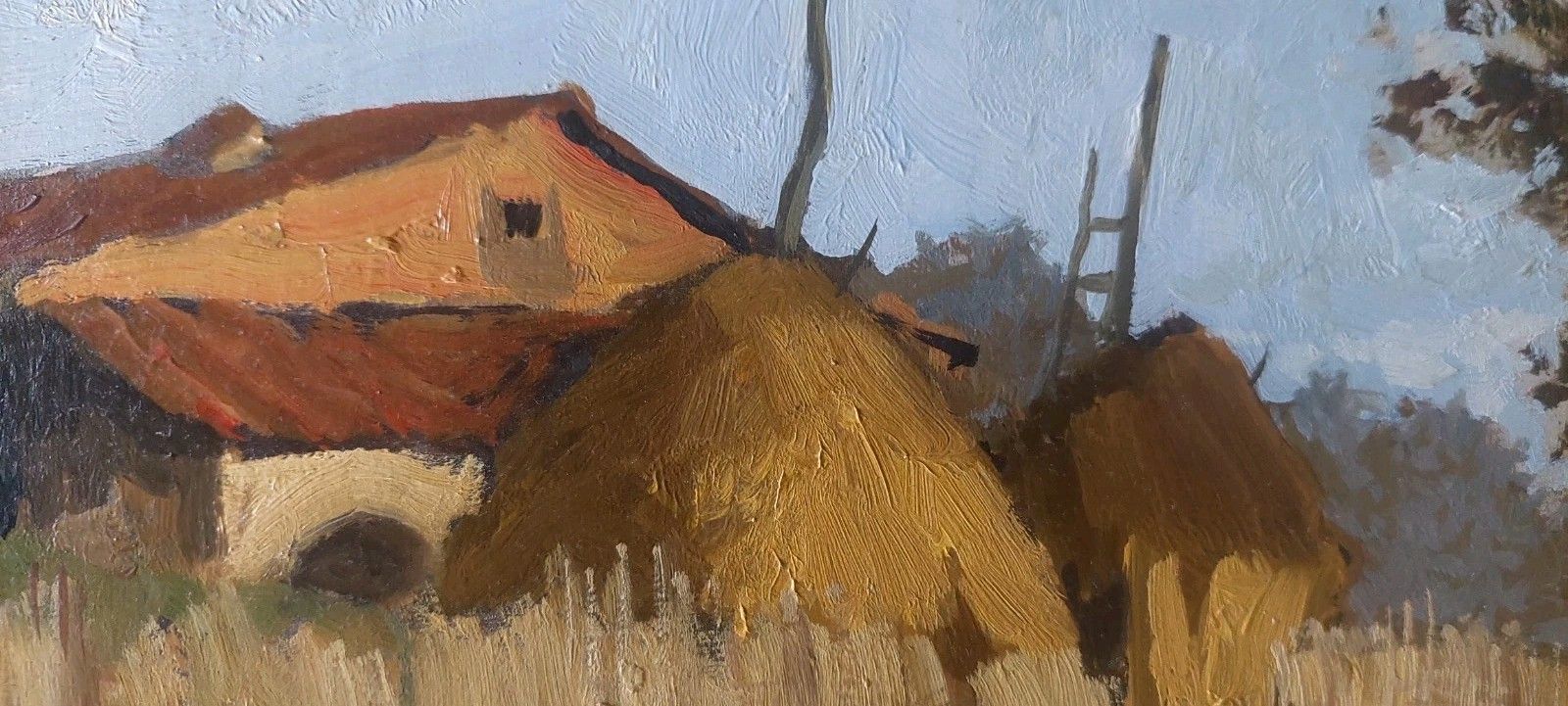 Oil Painting Francesco Maria Pieri, Labronico 60s/70s photo Art
