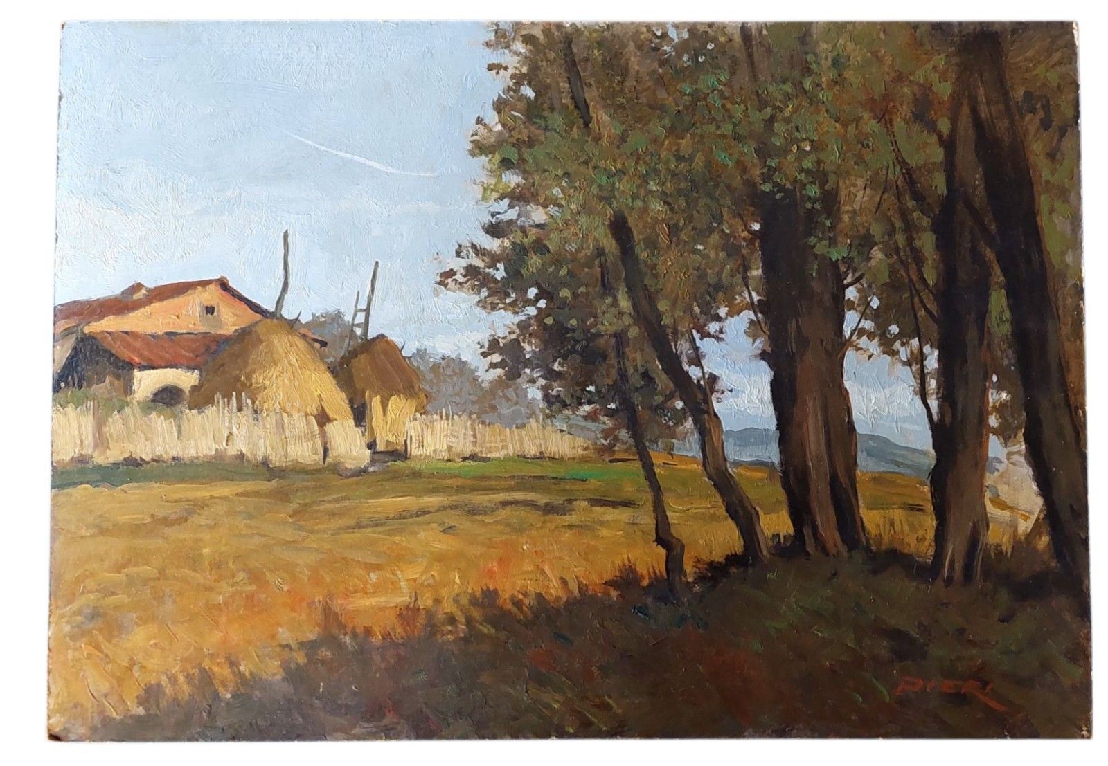 photo for sale Oil Painting Francesco Maria Pieri, Labronico 60s/70s
