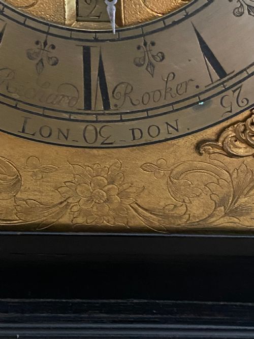 A Very Fine Early 18th C  Richard Rooker Ebonised Double Fusee Bracket Clock And Bracket photo 3000.0