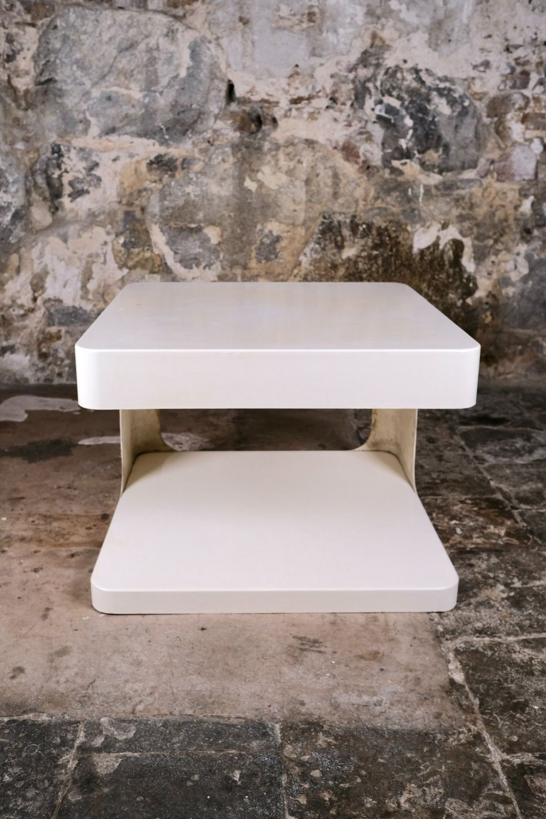 Large Fiberglass Side Table By Valerie Doubroucinskis For Rodier, France, 1970s photo 400.0