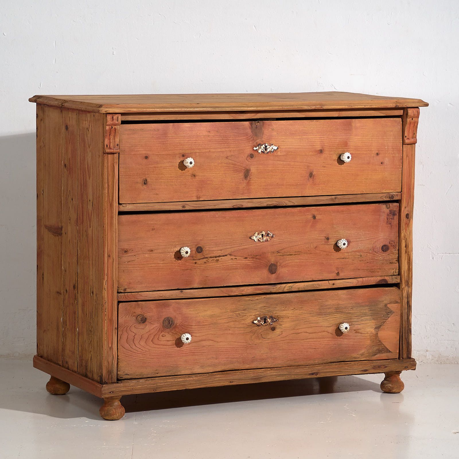 Antique Solid Wood Chest Of Drawers