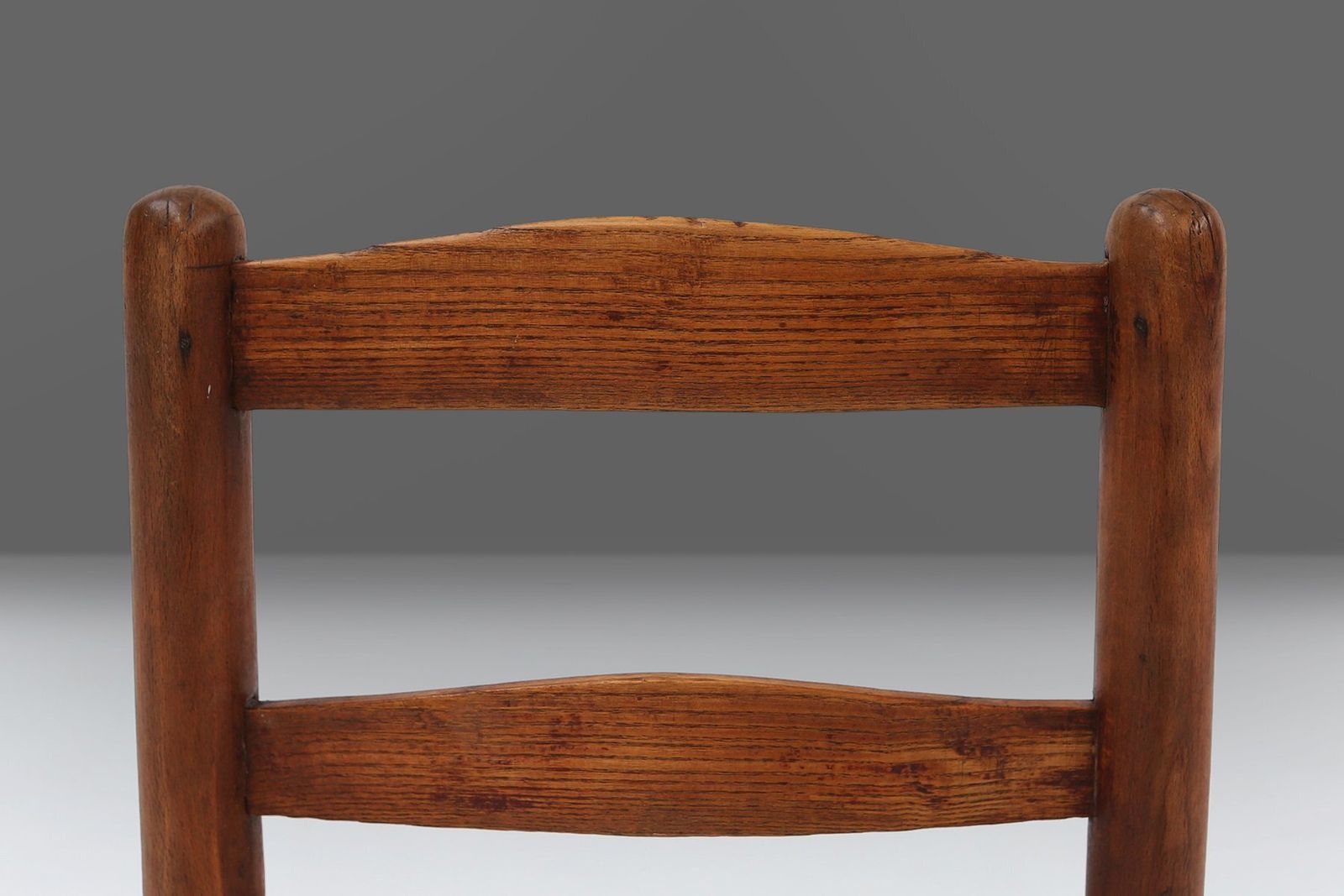 French Wabi Sabi Wood And Wicker Side Chair, 1850s photo furniture