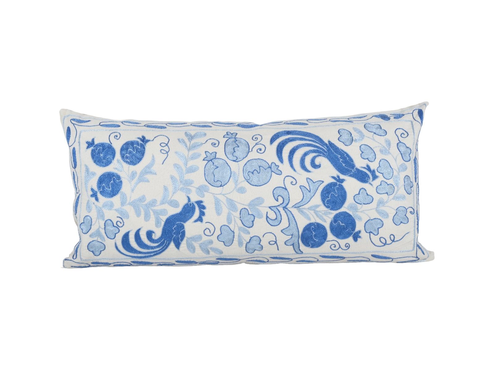Hand Embroidery Pictorial Bird Suzani Pillow Cover, Animal Uzbek Pillow, Ethnic Designer Pillow Case