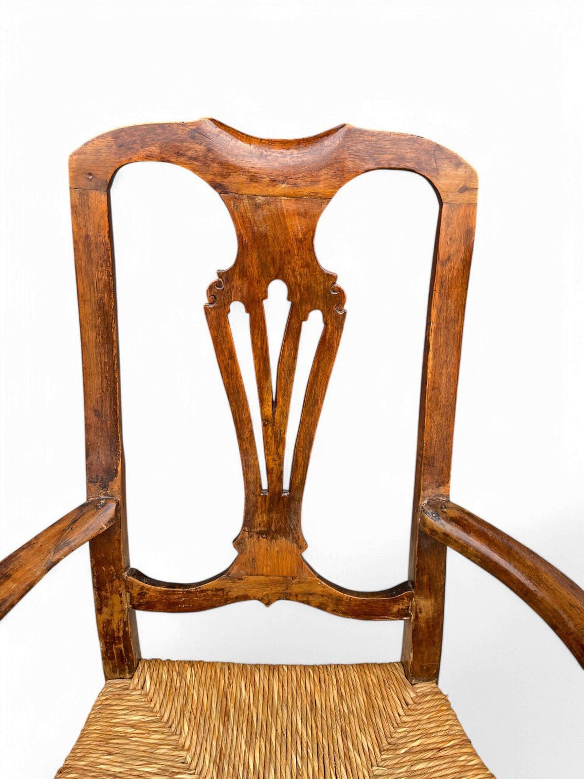 Furniture Venetian Walnut Armchair, Louis XV photo