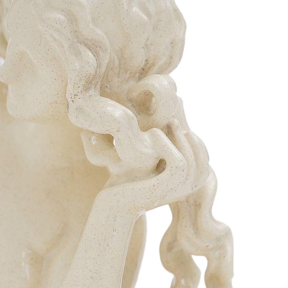 1315.0 “Venus Of Rhodes” Sculpture In White Enamel Ceramic By Icaro Rodi, 1930s photo