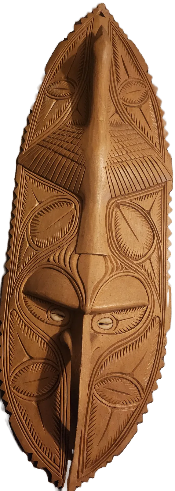Papua New Guinea Sepik River Carved Wood Wall Mask photo Art