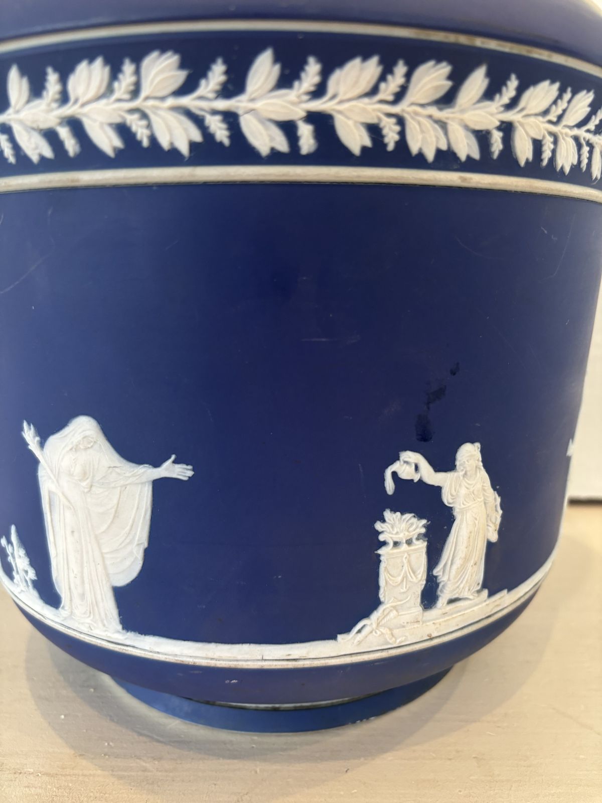 Adams Jasperware Jardeniere With Ancient Greek Design C1920 photo buy