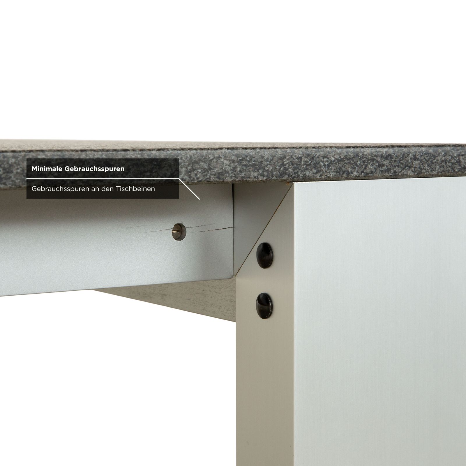 Rolf Benz Metal Dining Table Black Anthracite Granite Metal 150 X 150 X 75 Cm photo buy