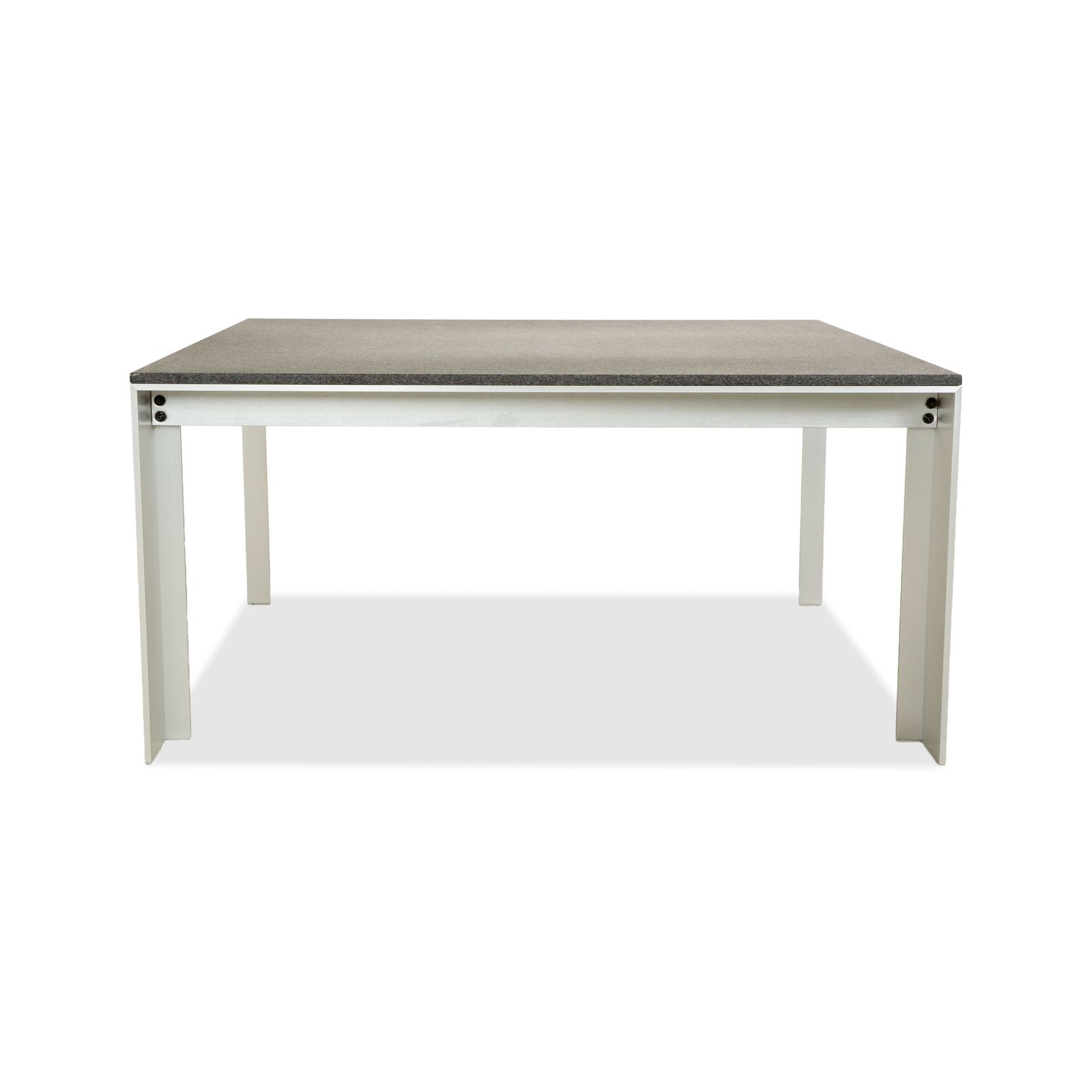 Furniture Rolf Benz Metal Dining Table Black Anthracite Granite Metal 150 X 150 X 75 Cm photo
