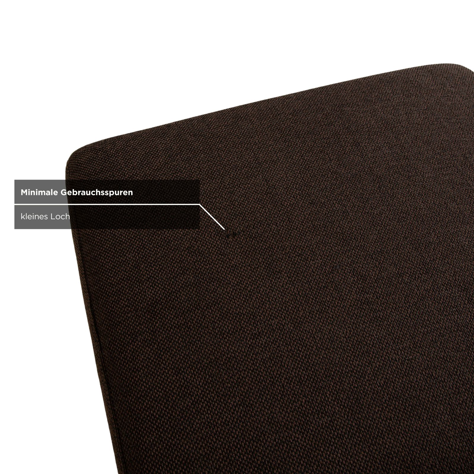 Pouf Ewald Schillig Loft en tissu, gris-brun photo 278.0