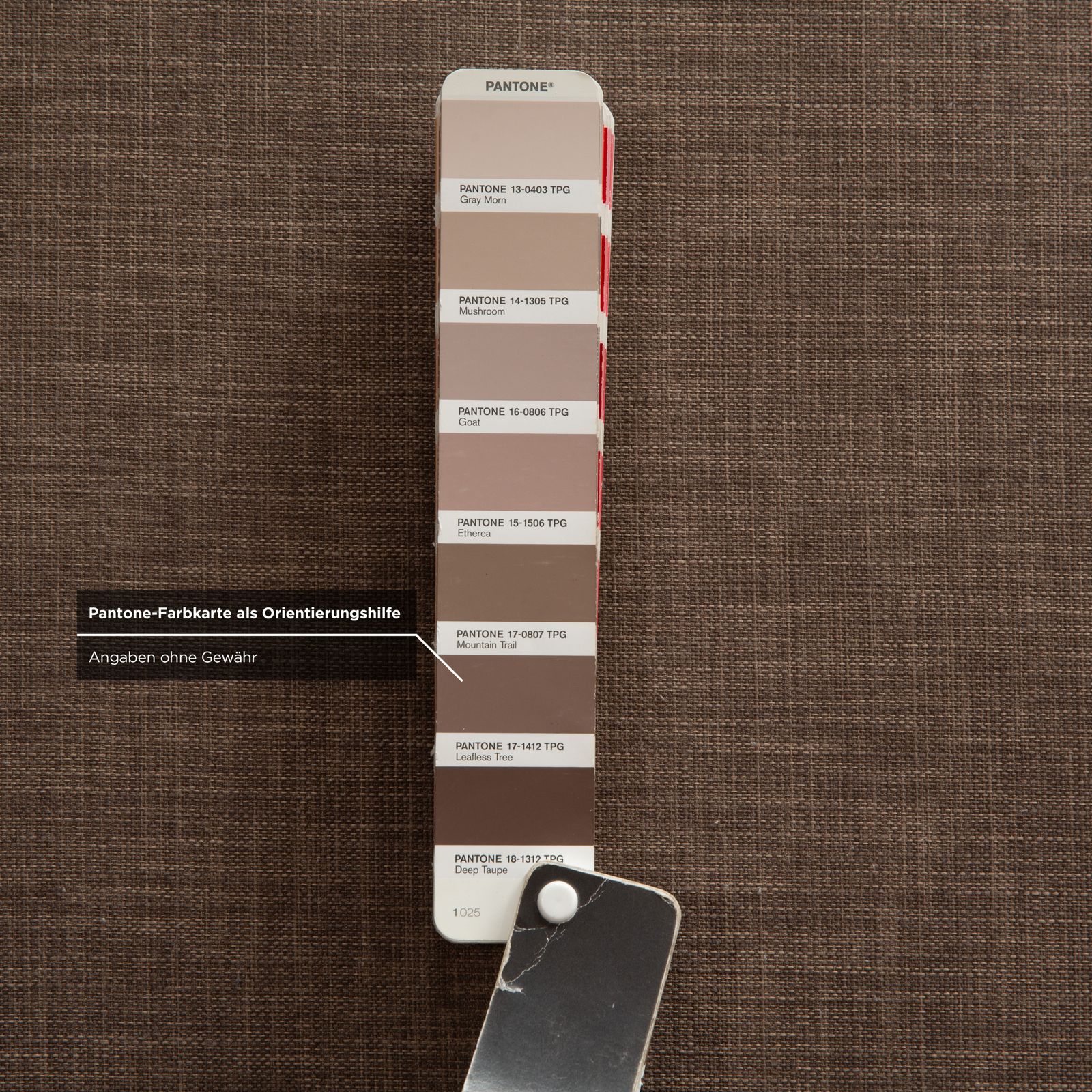 photo furniture Canapé d'angle Musterring en tissu, brun gris brun