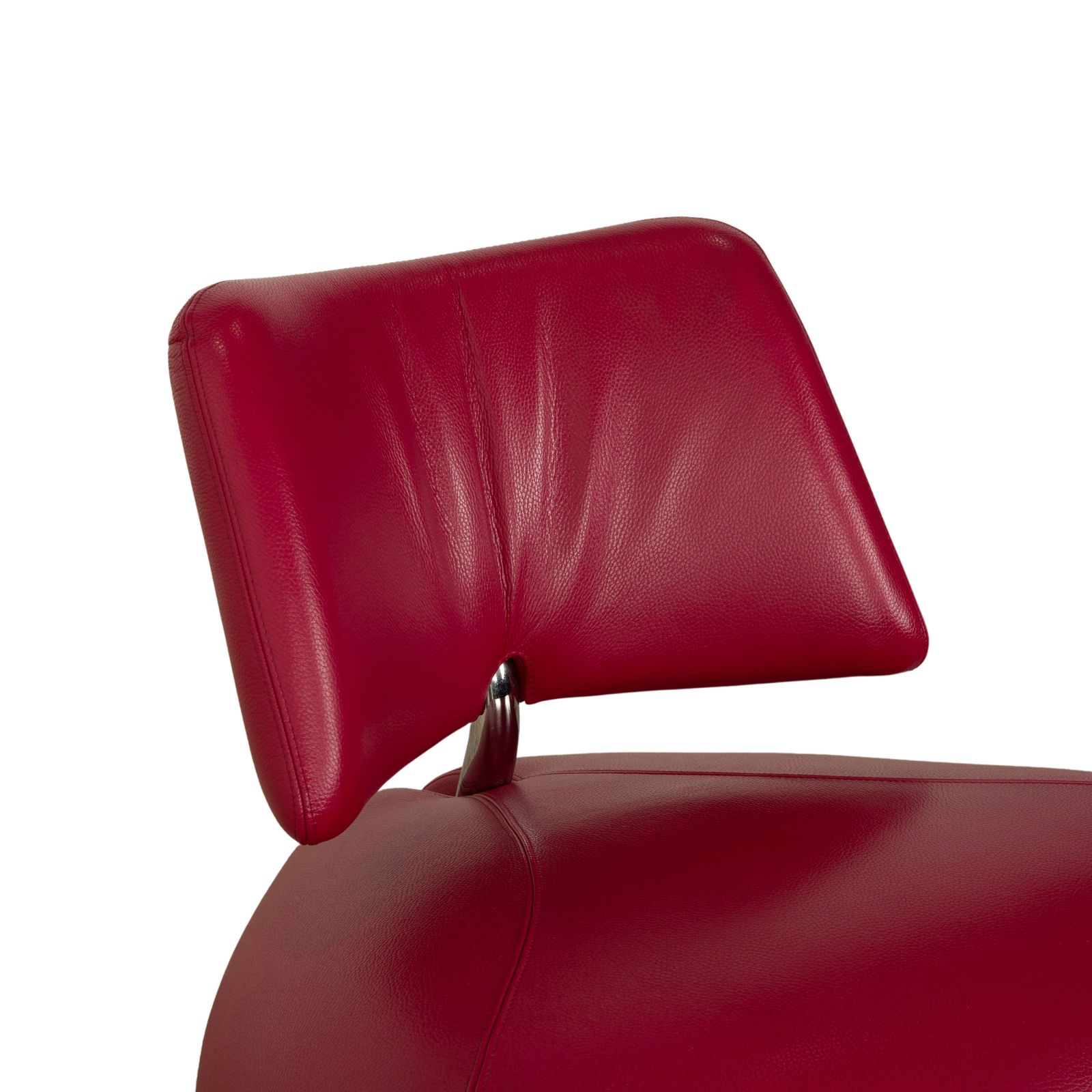 Fauteuil Leolux Pallone en cuir, violet rouge, Space Age photo 1676.0