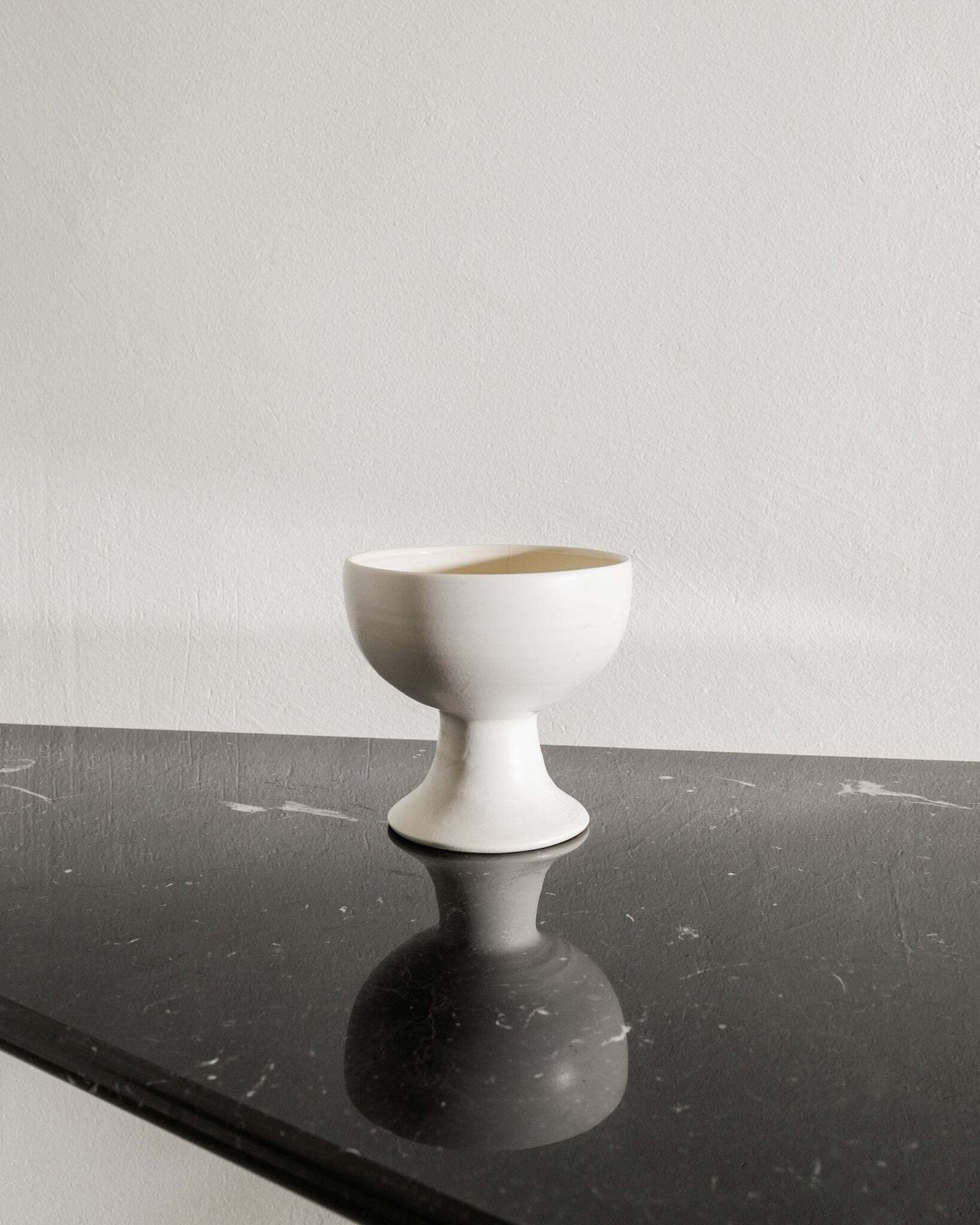 A Rare French Mid Century Ceramic Vase In White Attributed To Georges Jouve Produced In France, 1950s