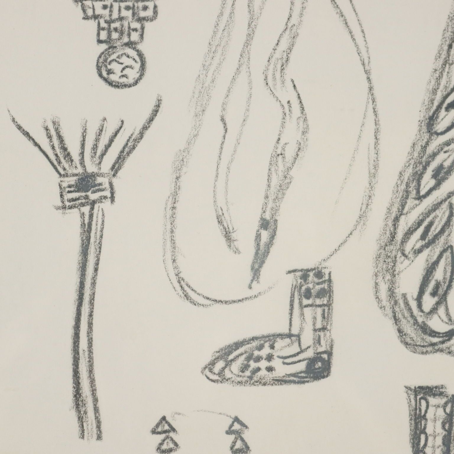 Modern Drawing Signed Remo Brindisi Sketch For The Costumes Of Aida photo Art