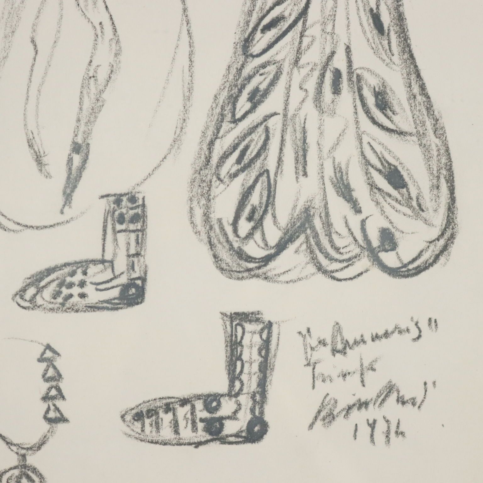 Modern Drawing Signed Remo Brindisi Sketch For The Costumes Of Aida photo vinterior