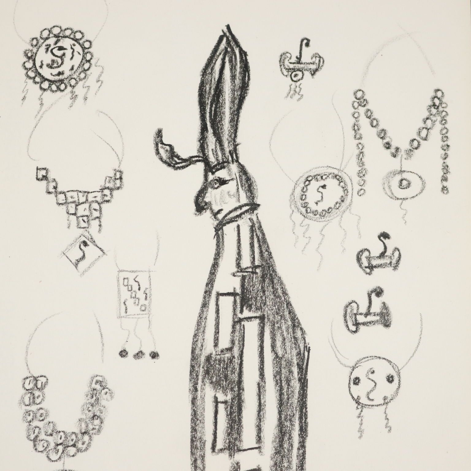 Contemporary Drawing Signed Remo Brindisi Aida Italy 1974 photo for sale