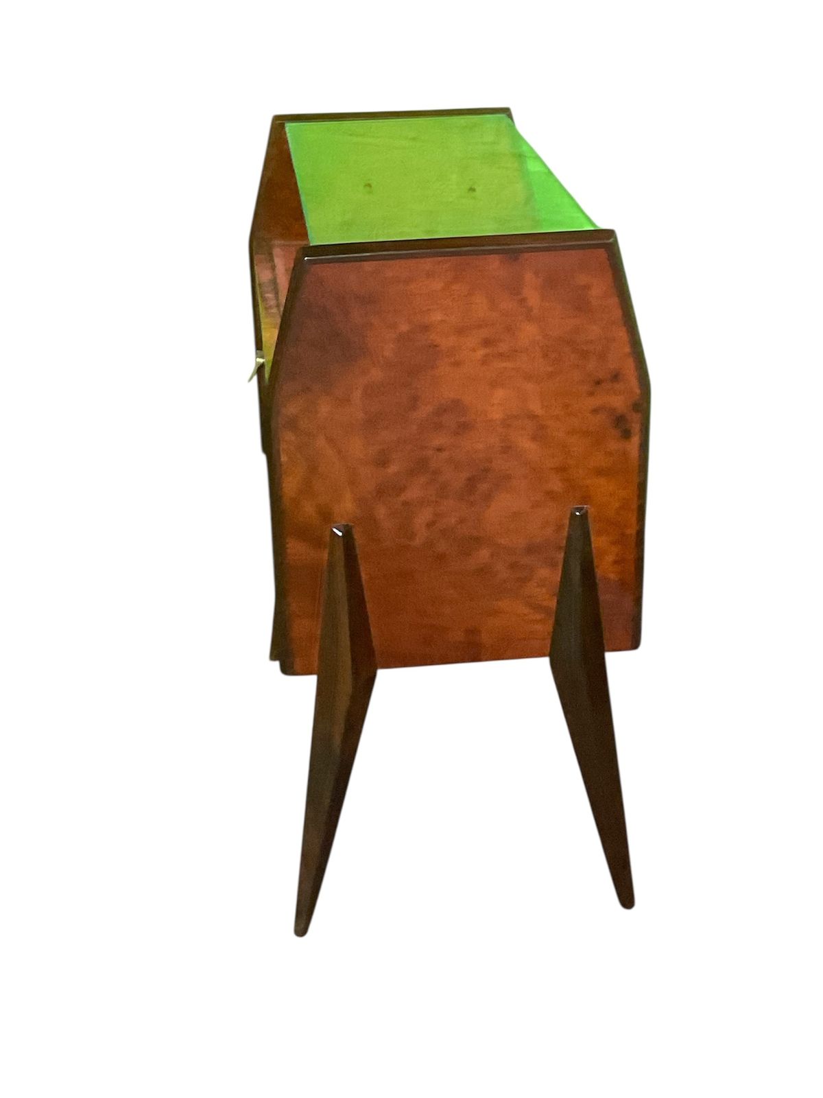 Italian 1950’s Pair Of Walnut Burl Side Tables By Vittorio Dassi photo furniture