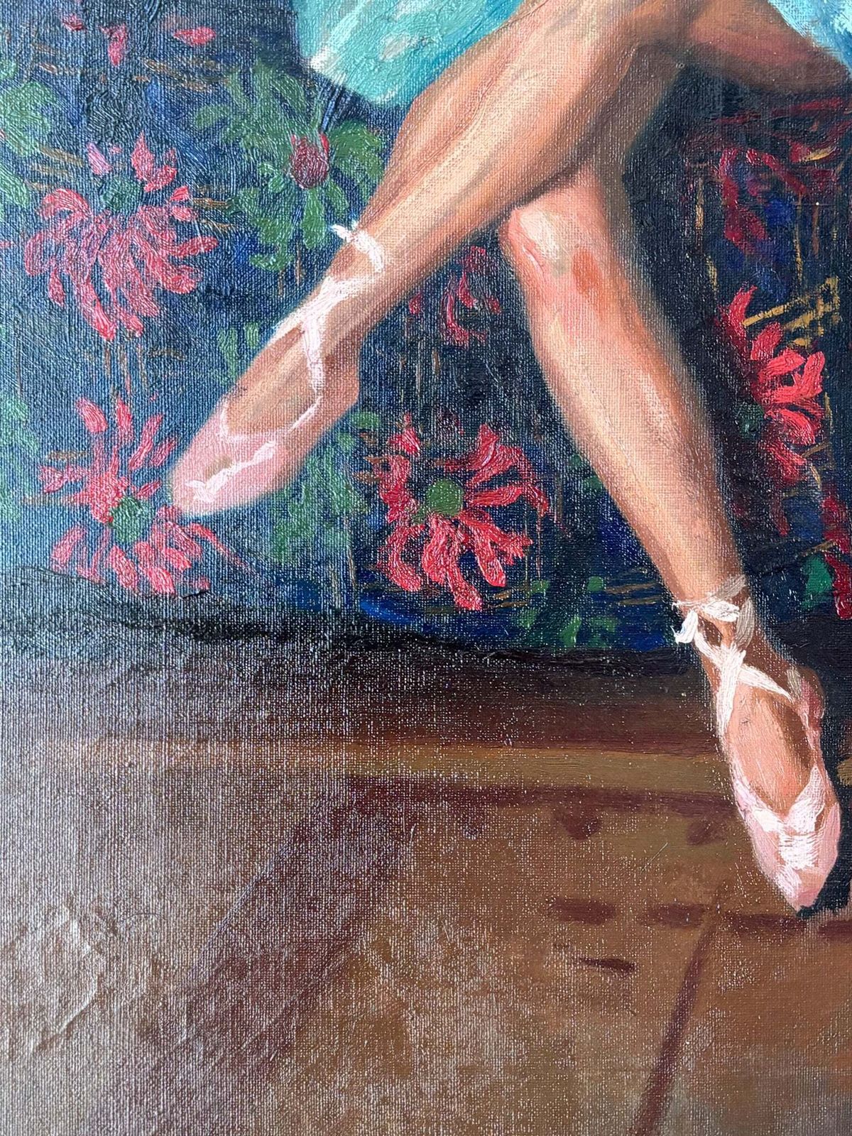 photo for sale Oil On Canvas Portrait Of A Dancer, Neapolitan School, 1940s