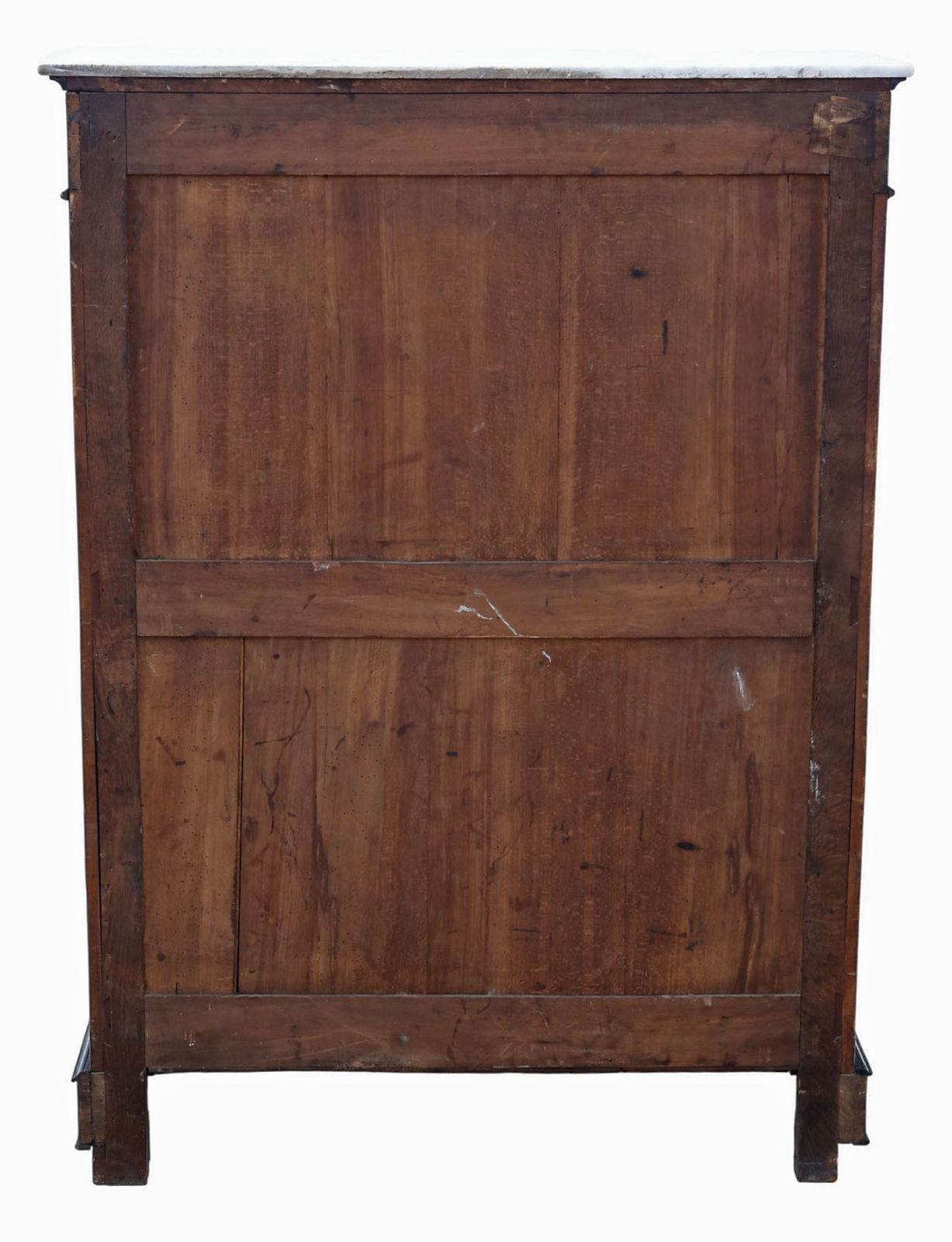 Antique 19th Century Ebonised & Burr Walnut Cabinet Press Cupboard With Marble Top – Fine Quality photo vintage