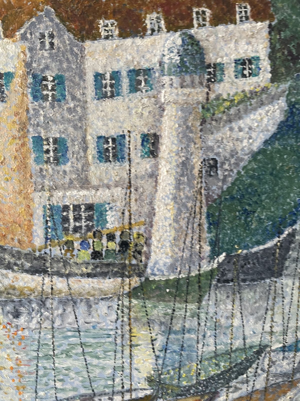Oil On Canvas  Belle Ile En Mer Painting French photo Art