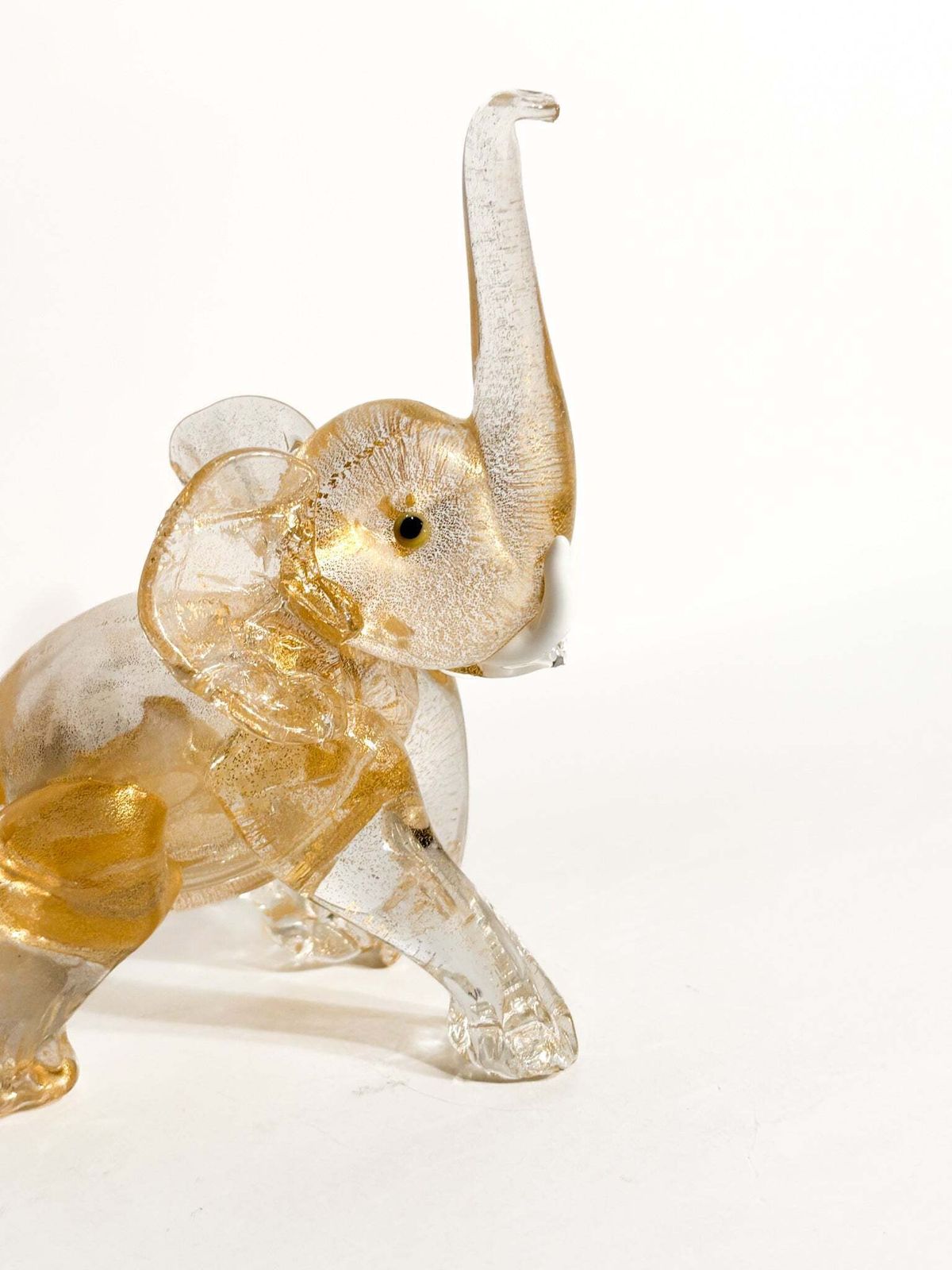 Murano Glass And Gold Leaf Elephant Attributed To Ercole Barovier, 1930s photo furniture