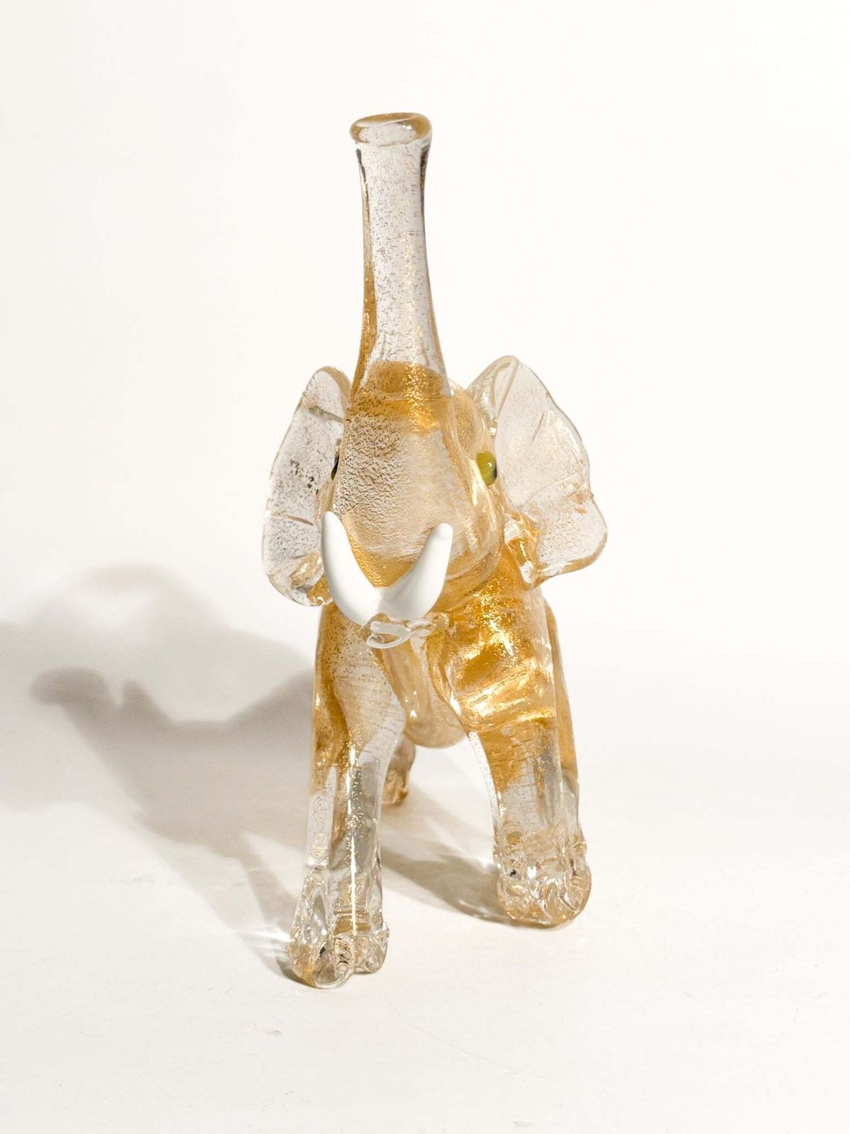 Murano Glass And Gold Leaf Elephant Attributed To Ercole Barovier, 1930s photo 279.0