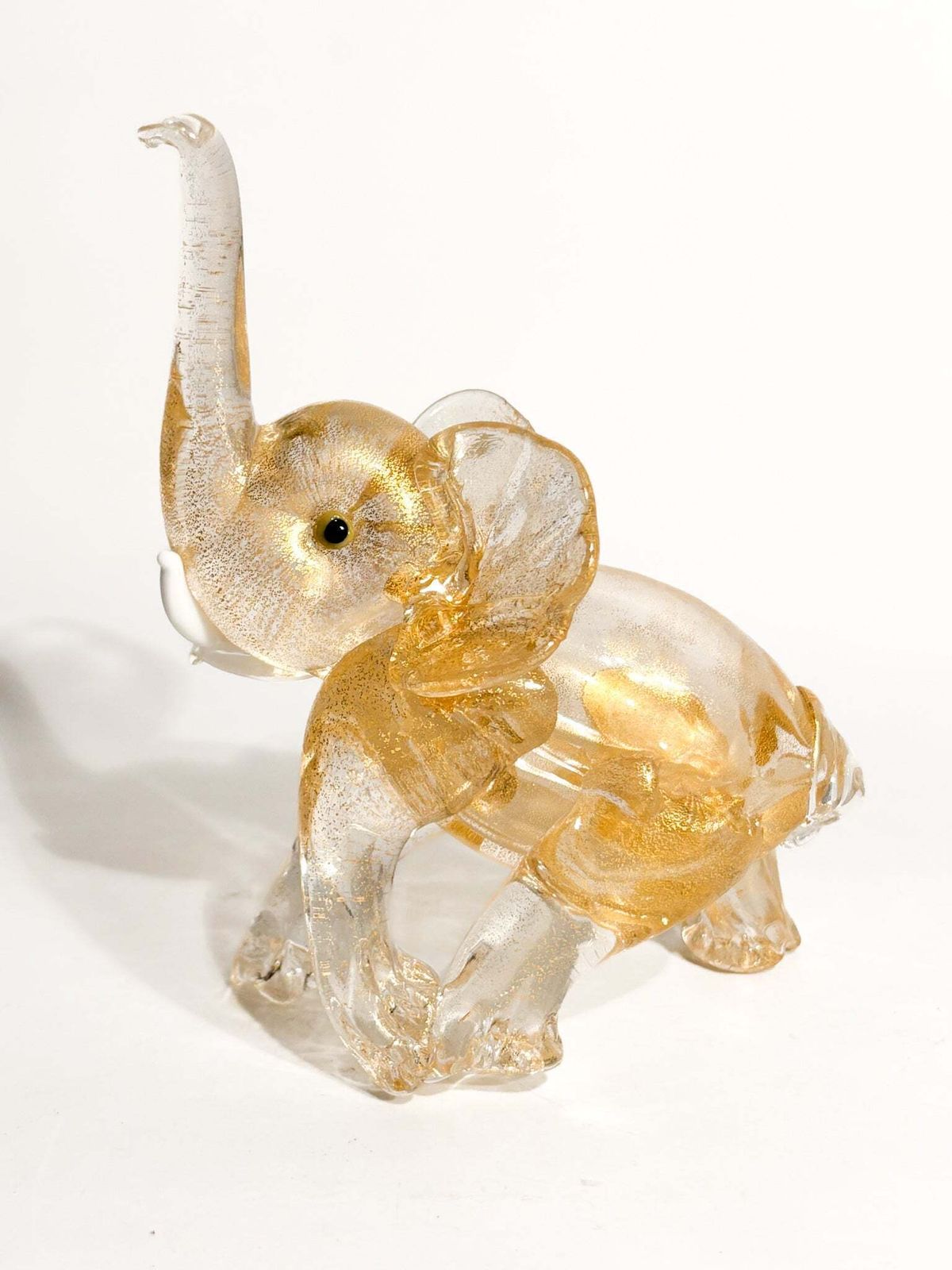 photo furniture Murano Glass And Gold Leaf Elephant Attributed To Ercole Barovier, 1930s