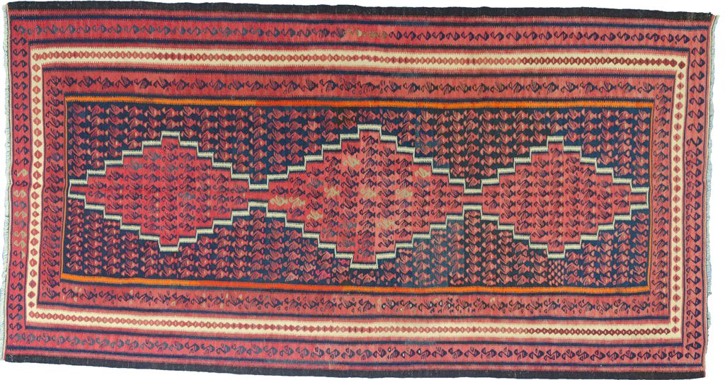 Vintage Harsin Kilim Carpet 288x155cm