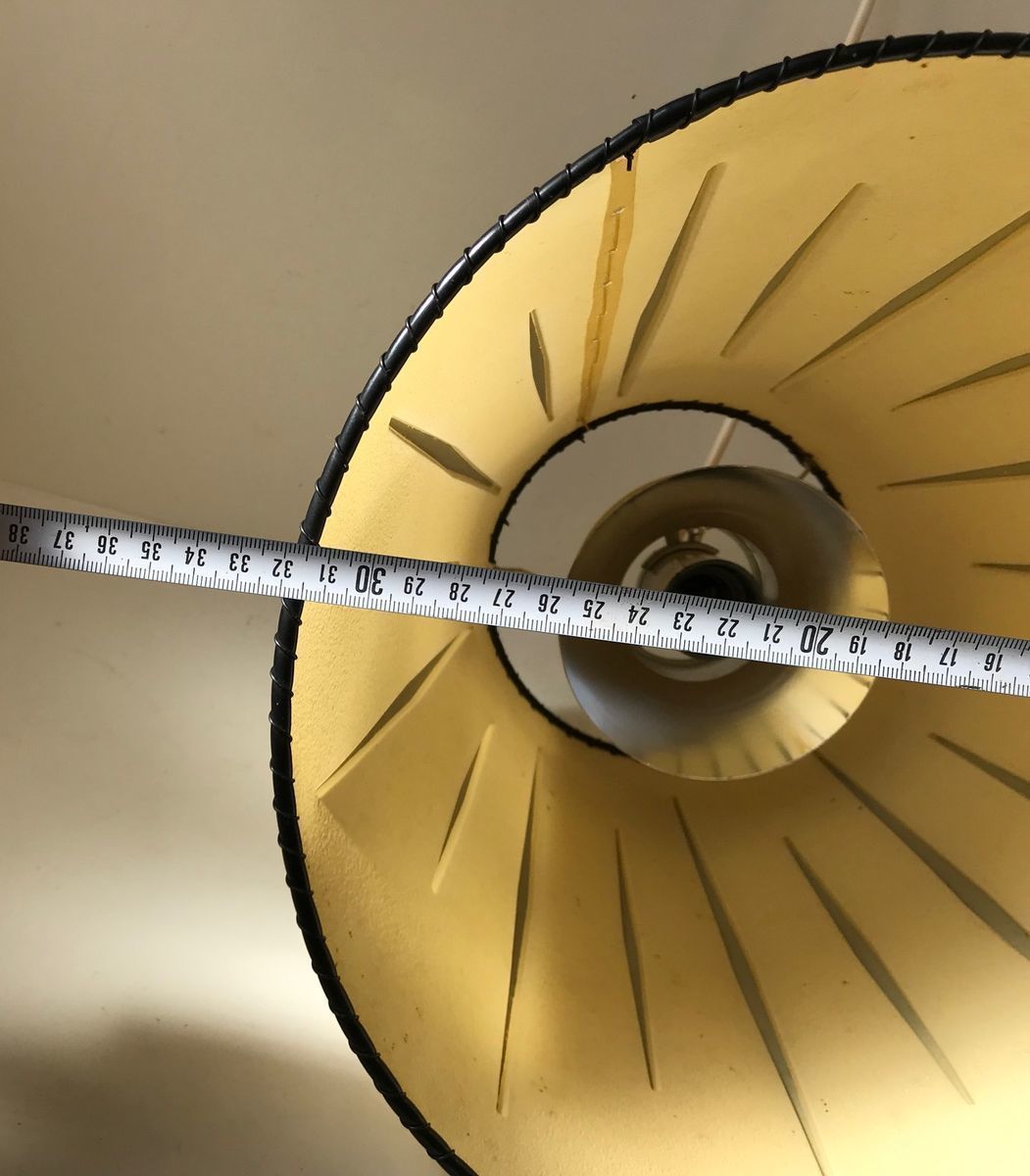 Danish Polyethylene Pendant Light With Arrows, 1950s photo vinterior