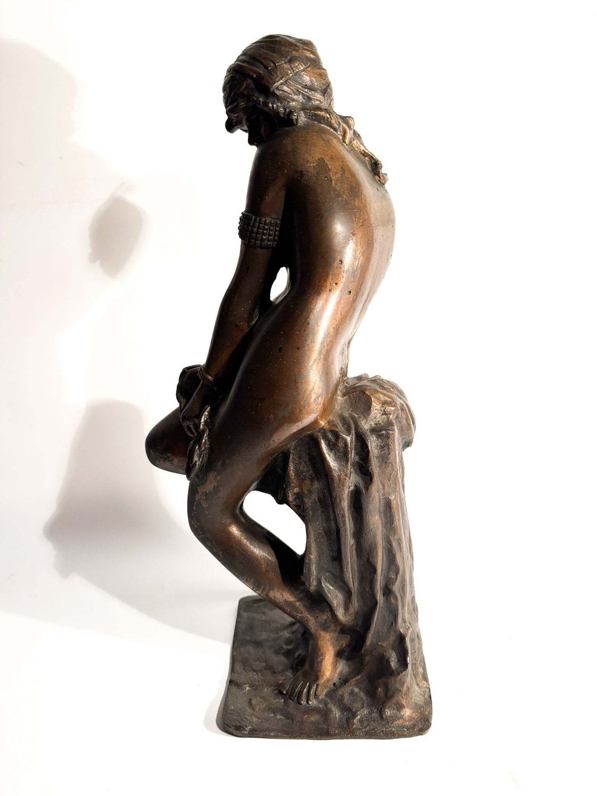 Bronze Sculpture "The Slave" Attributed To Giacomo Ginotti 19th Century photo vintage