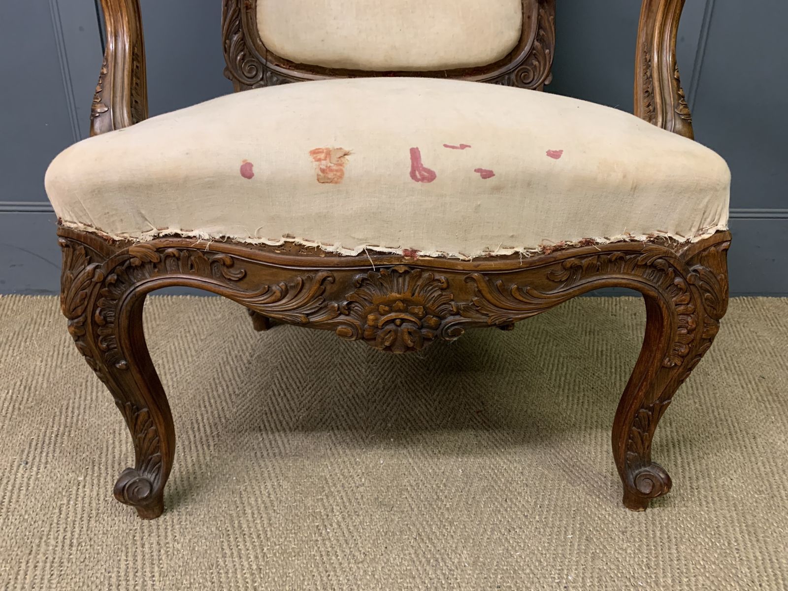 Bold Pair Of French Walnut Fauteuils photo buy