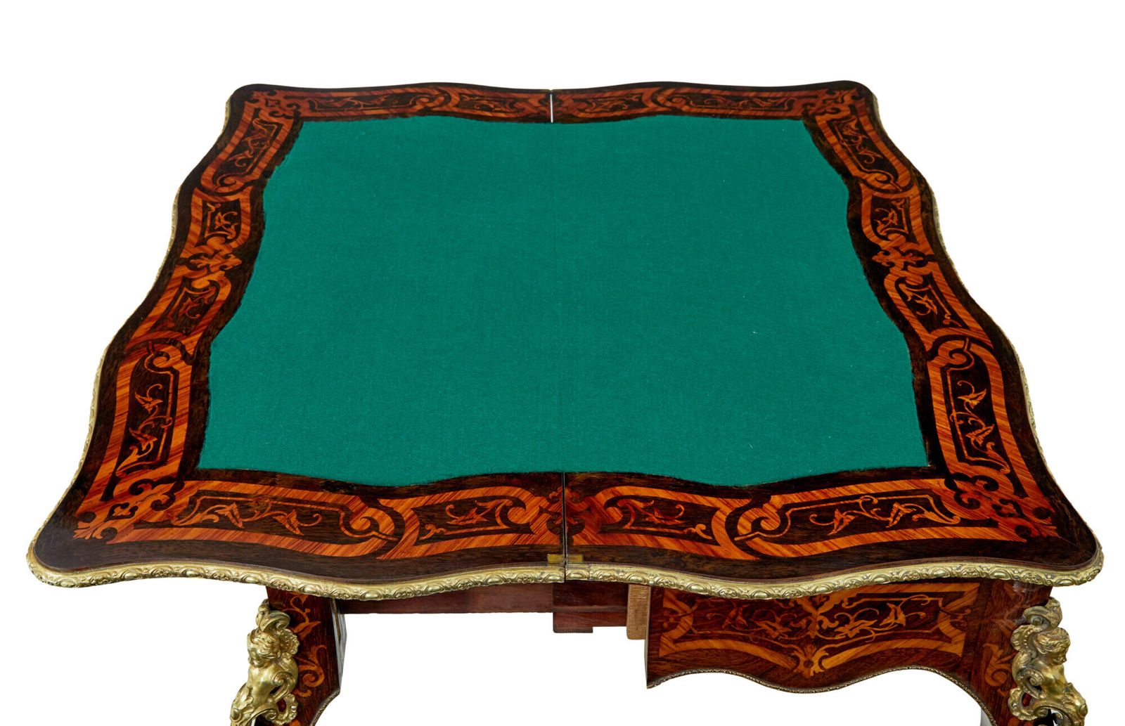 19th Century Louis XV Influenced Inlaid Card Table photo vinterior
