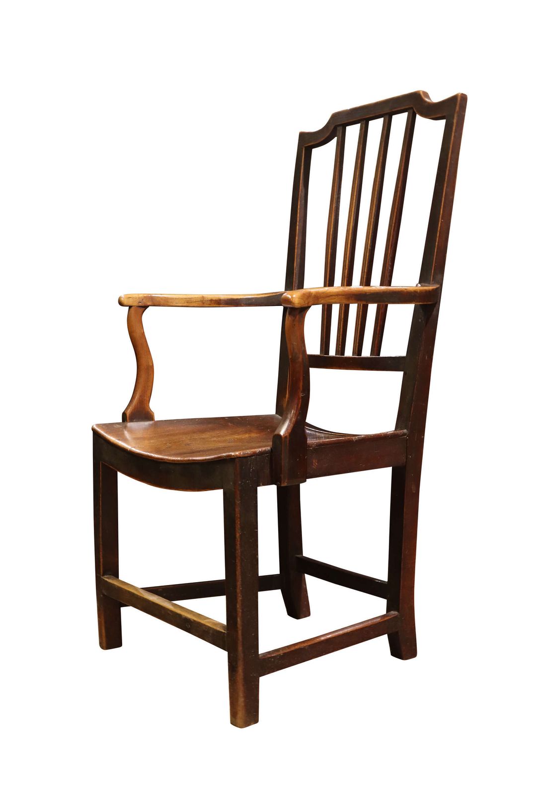 A Vernacular Georgian Elm "Grandfather" Armchair photo furniture