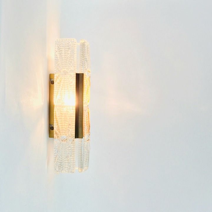 Deens Mid Century Glazen En Messing 'Aladdin' Wandlamp Van Vitrika, Denemarken, Jaren 1960/1970 photo Verlichting