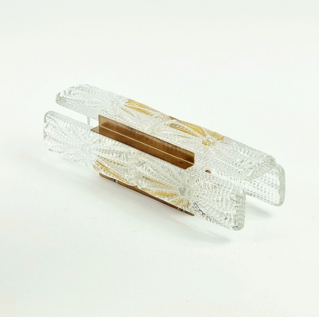 Danish Mid Century Glass & Brass 'Aladdin' Wall Light From Vitrika, Denmark, 1960s/1970s photo vinterior