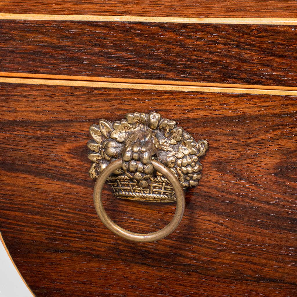 Home Decor Antique Sarcophagus Tea Caddy, English, Loose Leaf Case, William IV, Circa 1835 photo