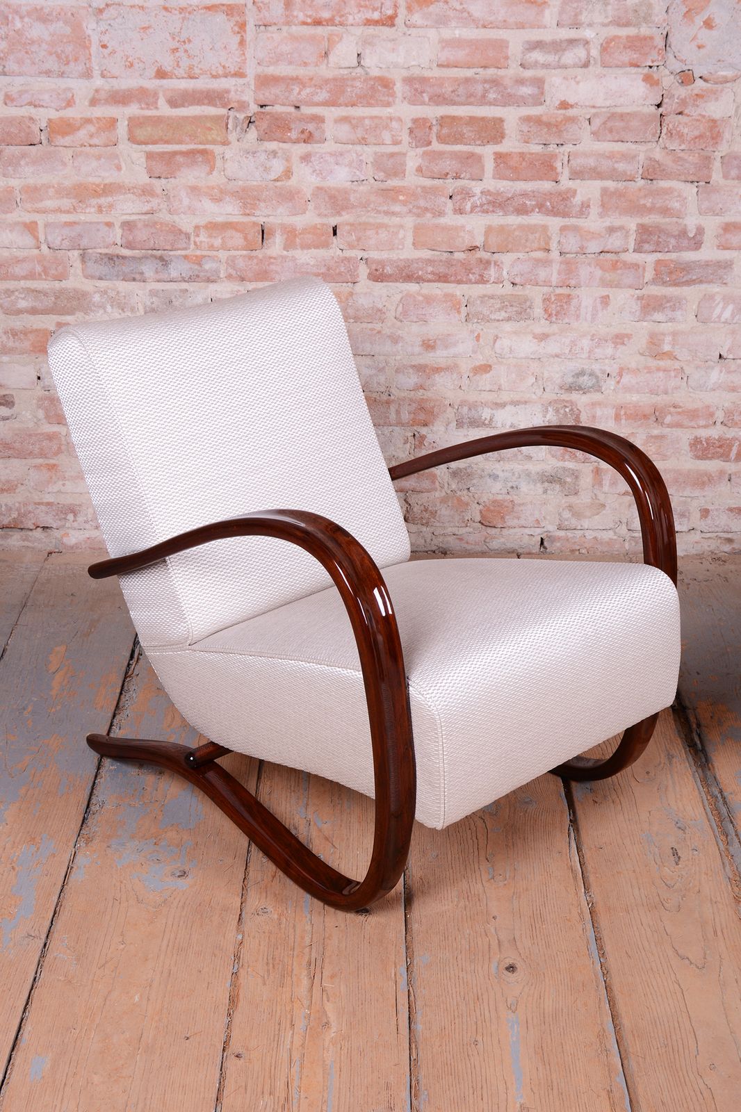 photo buy Pair Of Restored Art Deco Armchairs, By J. Halabala, Up Zavody, Czech, 1930s