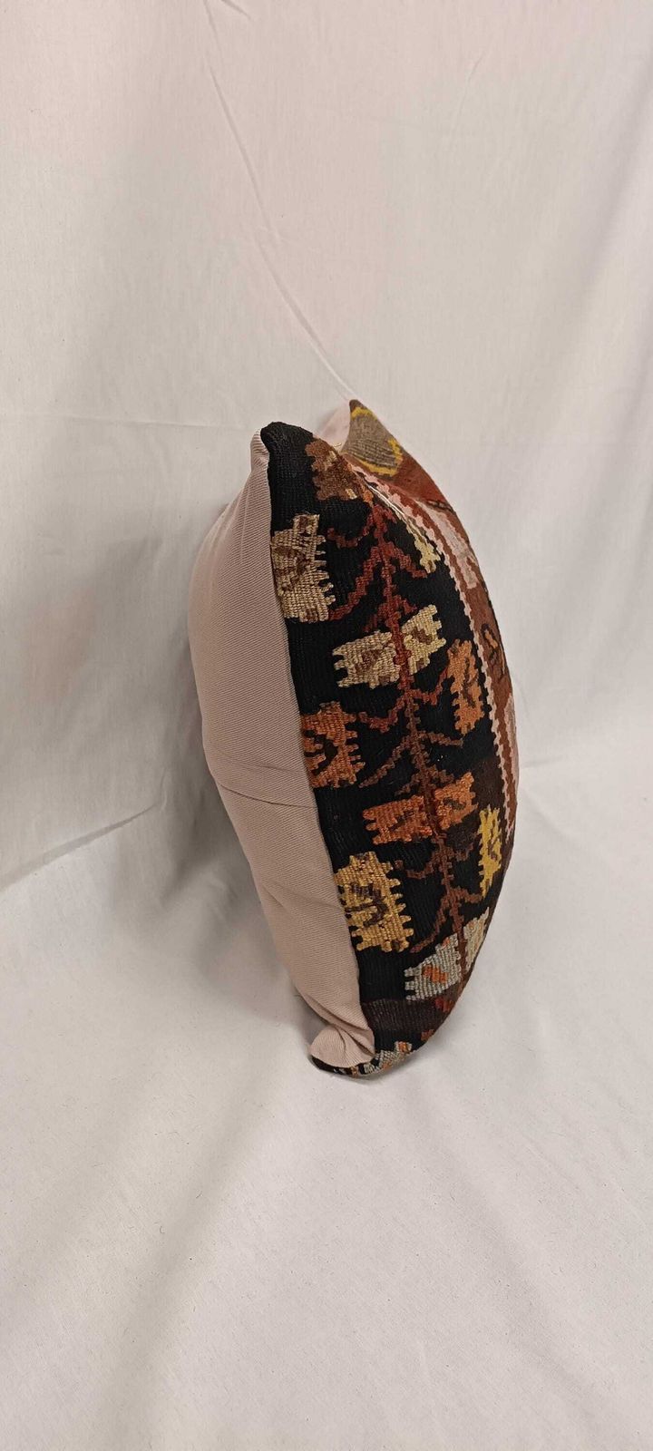 Pillow For Sofa, Vintage Kilim Throw Pillow, 45x45cm Handmade Kilim Cushion, Vintage Kilim Pillow, Brown Cushion, Hand Knotted Pillow photo buy