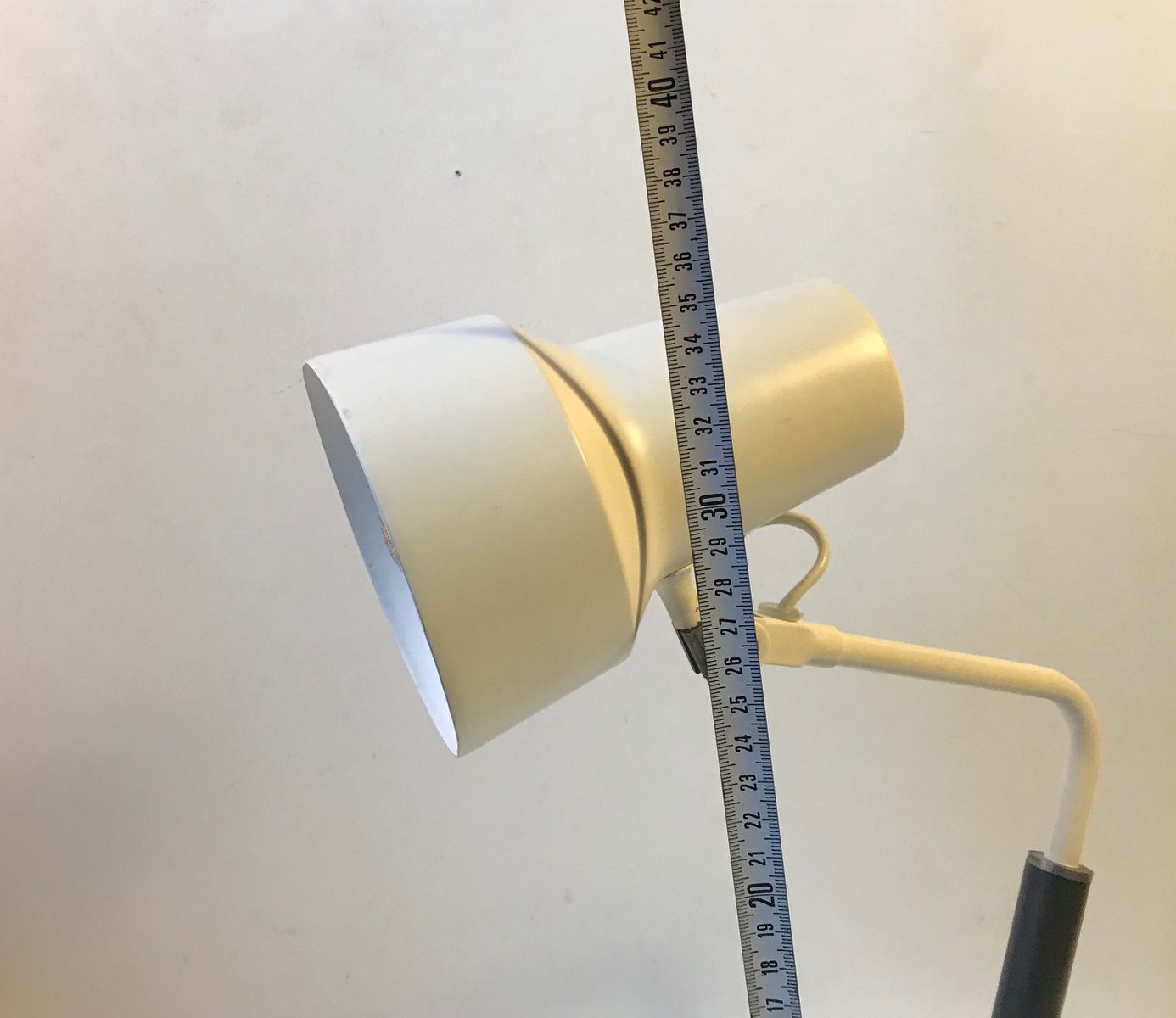 photo for sale Mid Century White Desk Or Wall Lamp By Jac Jacobsen For Luxo, 1960s