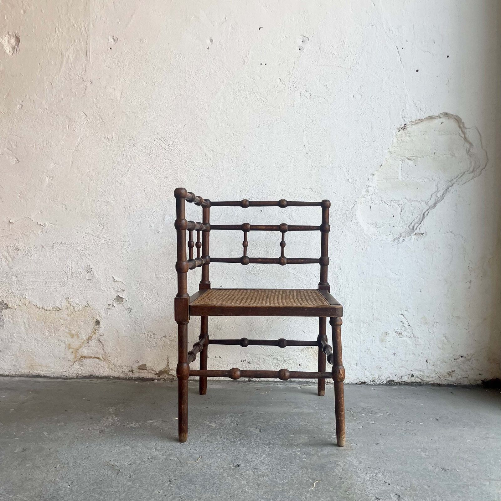 Antique French Bobbin Chair   #1564 photo furniture