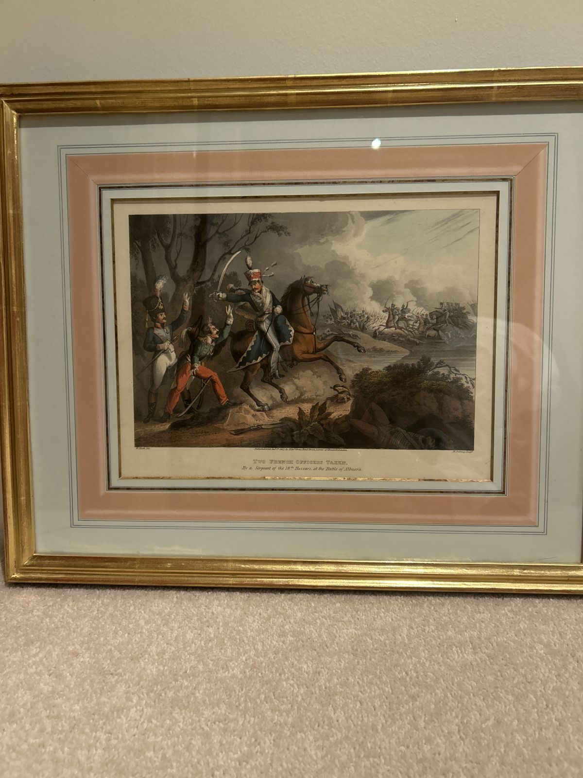 Set Of Four Prints 19 Century Gold Leaf Framed And Mounted photo furniture