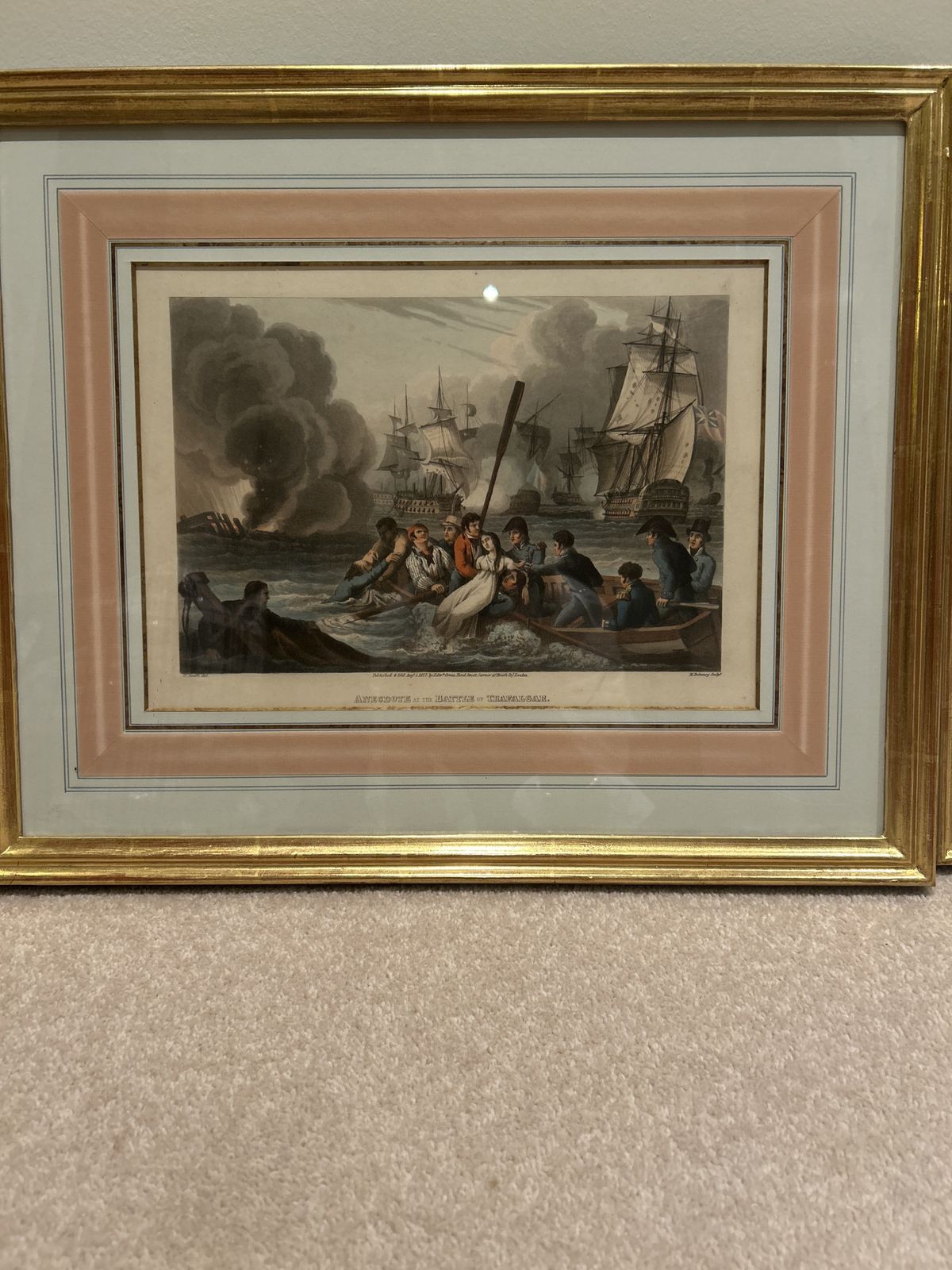 Set Of Four Prints 19 Century Gold Leaf Framed And Mounted photo for sale