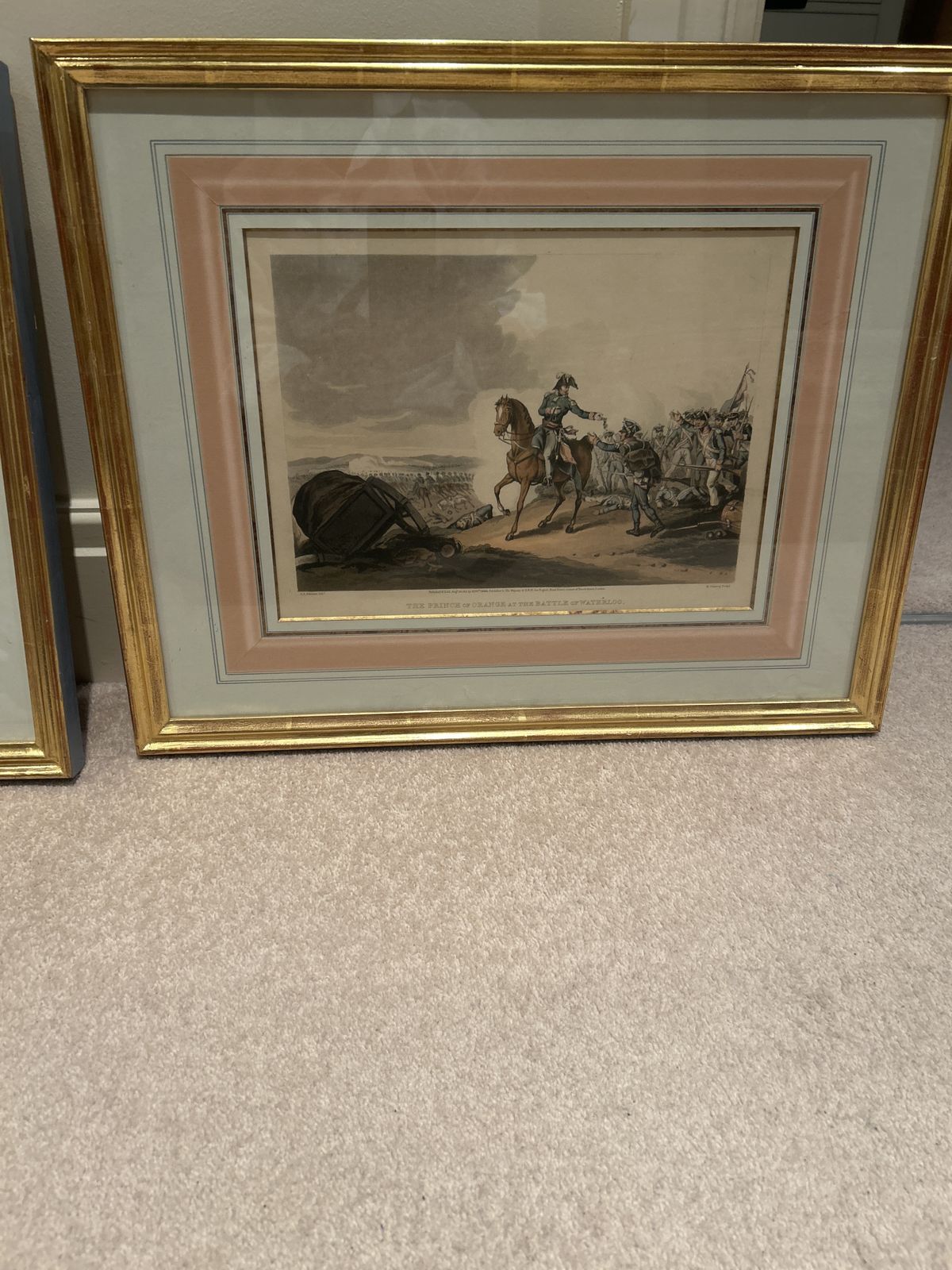 Set Of Four Prints 19 Century Gold Leaf Framed And Mounted photo 150.0