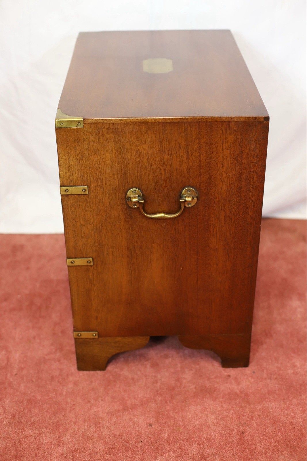 Harrods London Lovely Military Campaign Style Chest Of Drawers photo vintage