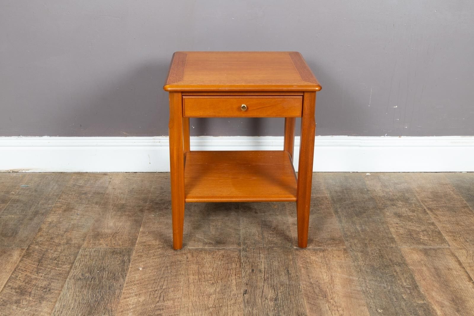 Vintage Mid Century Side Table With Drawer By Nathan